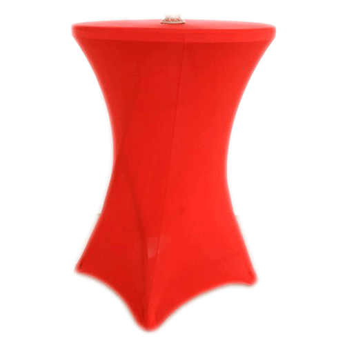 Чехол стрейч для коктейльного стола обтягивающий красный