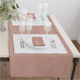 Раннер(дорожка) для стола цвет розовый