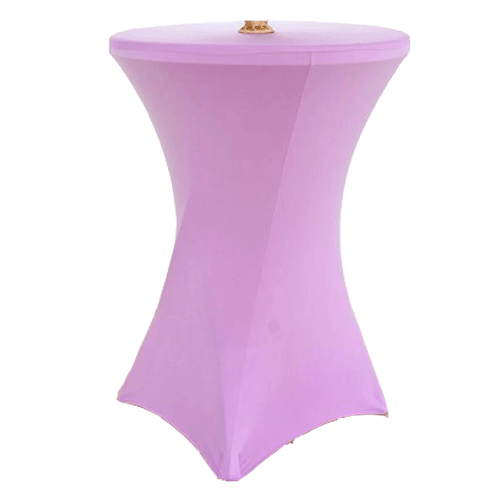 Чехол стрейч для коктейльного стола обтягивающий фиолетовый