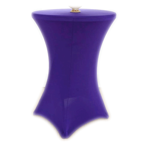 Чехол стрейч для коктейльного стола обтягивающий пурпурный